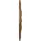Ekena Millwork Rose and Ribbon Medallion (Canopies up to 4"), 23 5/8"OD x 4"ID x 1 1/2"P, Smokey Topaz Crackle CM23ROSTC - alternate 3